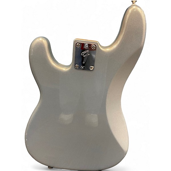 Used Fender Player Precision Bass Silver Electric Bass Guitar