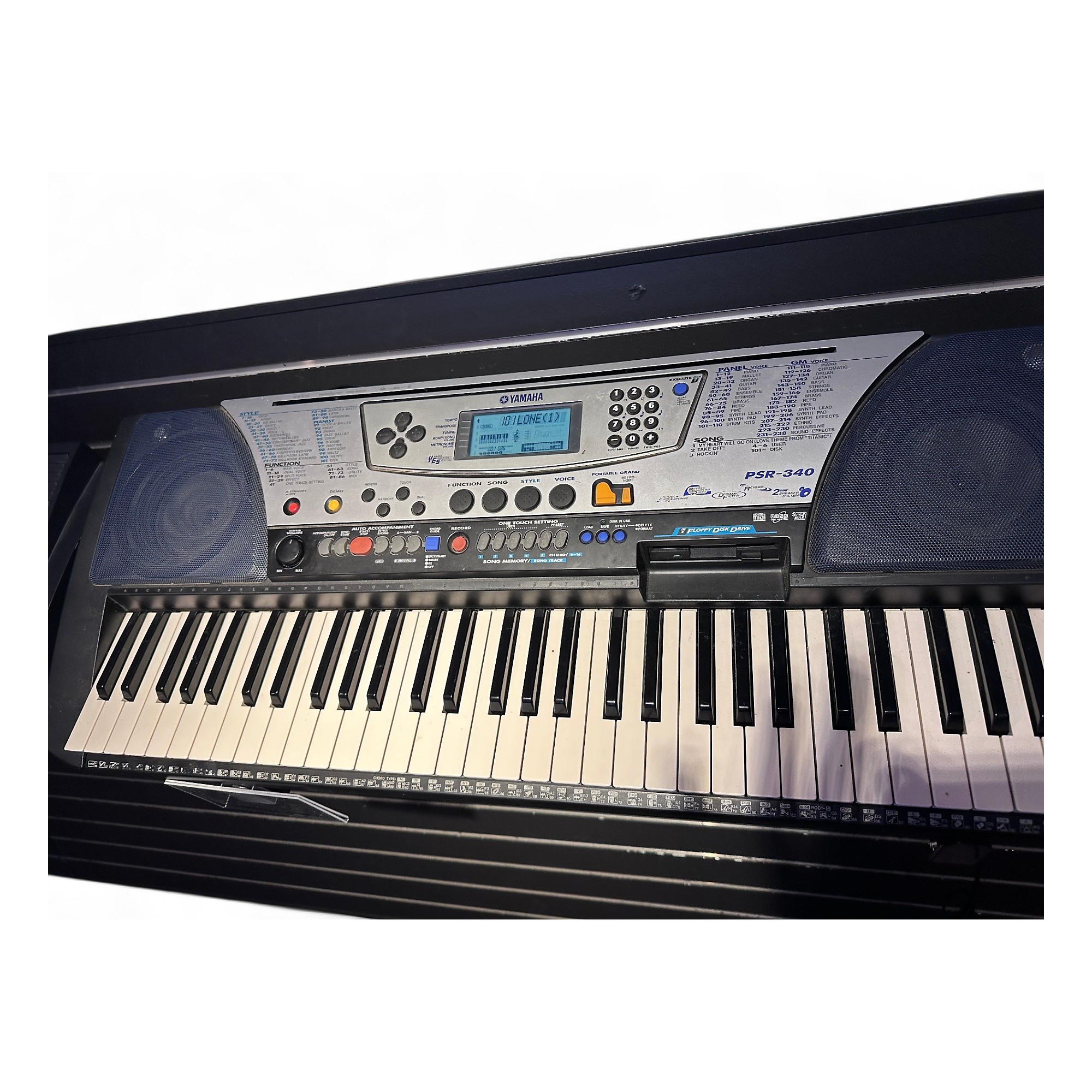 YAMAHA ヤマハ PSR-340 PORTATONE 0706 Used Yamaha psr-340 Portable Keyboard | Guitar Center