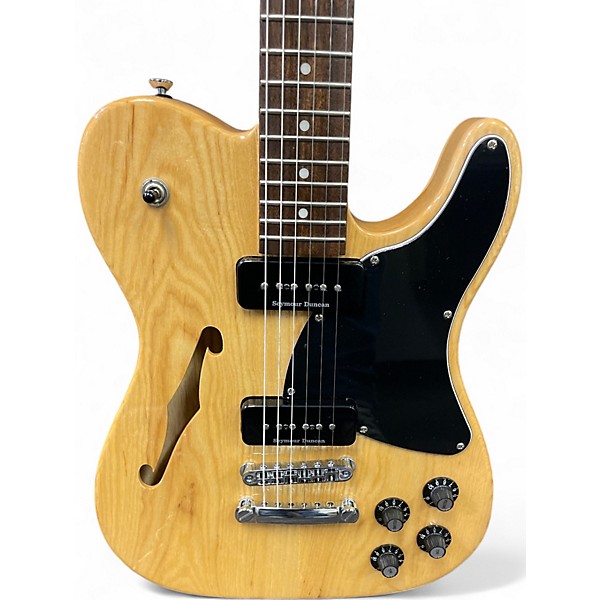 Used Fender JA90 Jim Adkins Thinline Telecaster Natural Hollow Body Electric Guitar