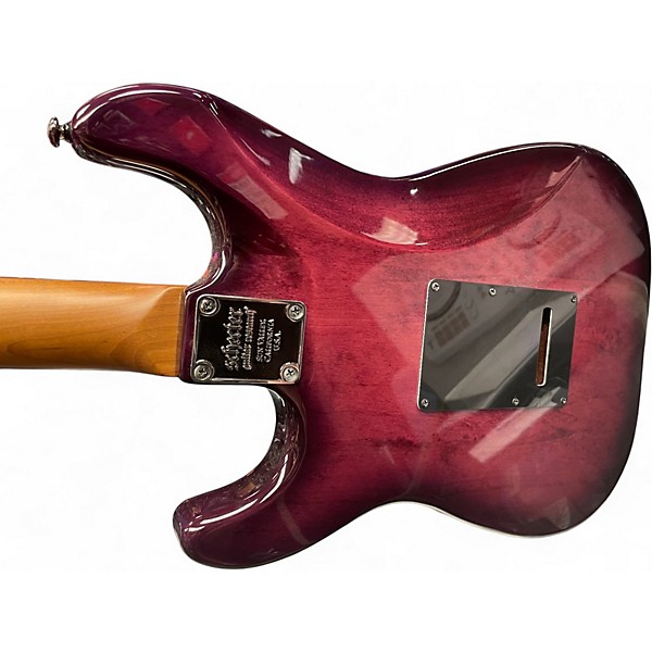 Used Schecter Guitar Research TRADITIONAL PROFESSIONAL Trans Purple Solid Body Electric Guitar