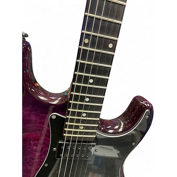 Used Schecter Guitar Research TRADITIONAL PROFESSIONAL Trans Purple Solid Body Electric Guitar