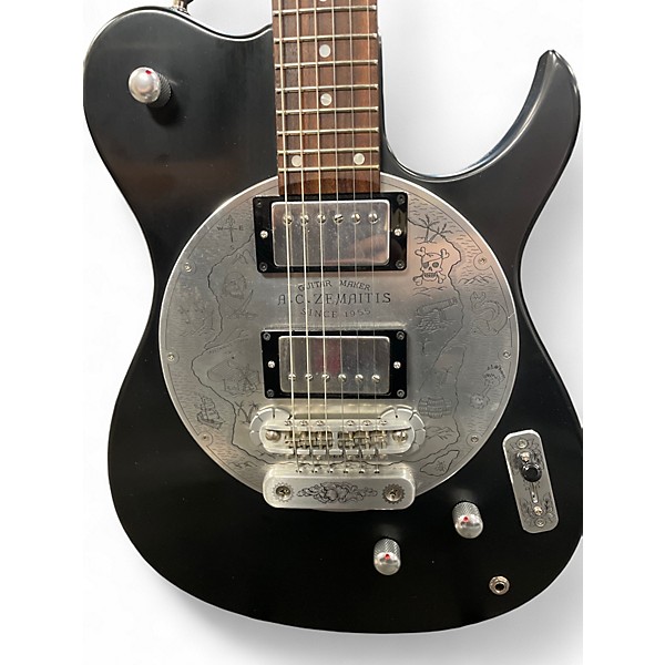 Used Zemaitis A24DF 2H Black Solid Body Electric Guitar