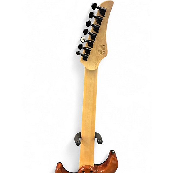 Used Schecter Guitar Research C7 PRO TRANS SPALTED PURPLE Solid Body Electric Guitar