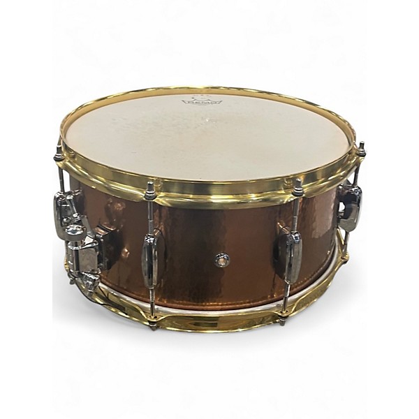 Used TAMA 14in STAR Reserve Hand Hammered Brass Snare Drum Brass Drum