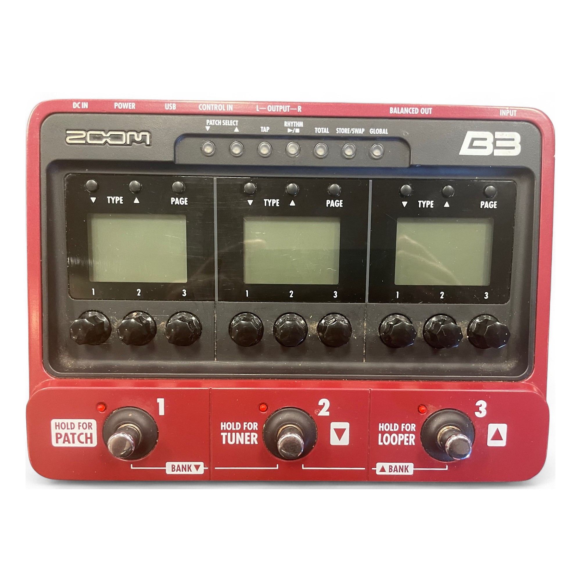 Used Zoom B3 Bass FX And Amp Simulator Bass Effect Pedal