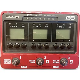 Used Zoom B3 Bass FX And Amp Simulator Bass Effect Pedal