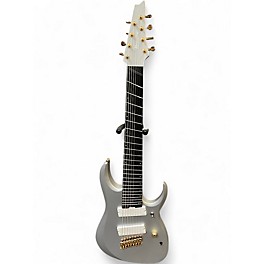 Used Ibanez RGDMS8 Metallic Silver Solid Body Electric Guitar