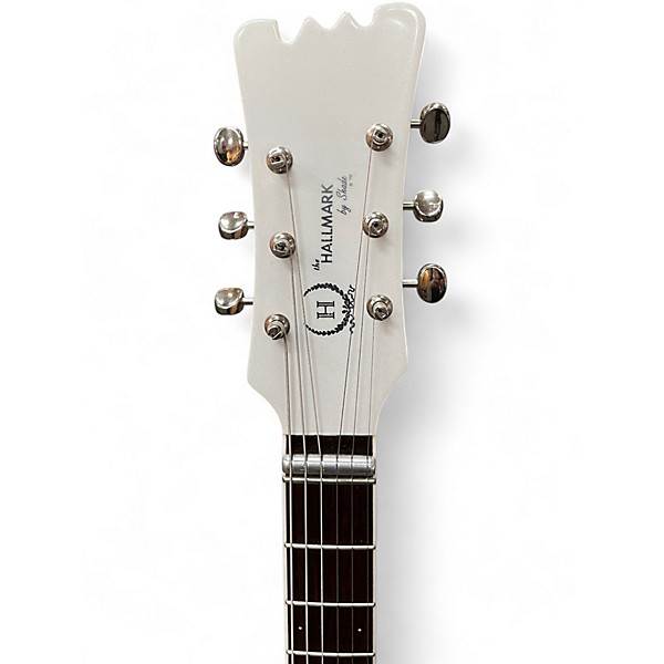 Used Hallmark 65 Custom White Solid Body Electric Guitar