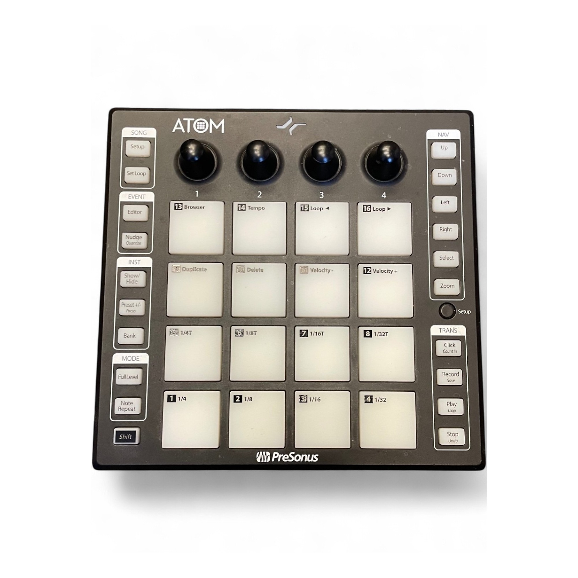 【美品】PreSonus ATOM MIDIパッド コントローラー Amazon.com: PreSonus ATOM MIDI, Audio, Portable Production
