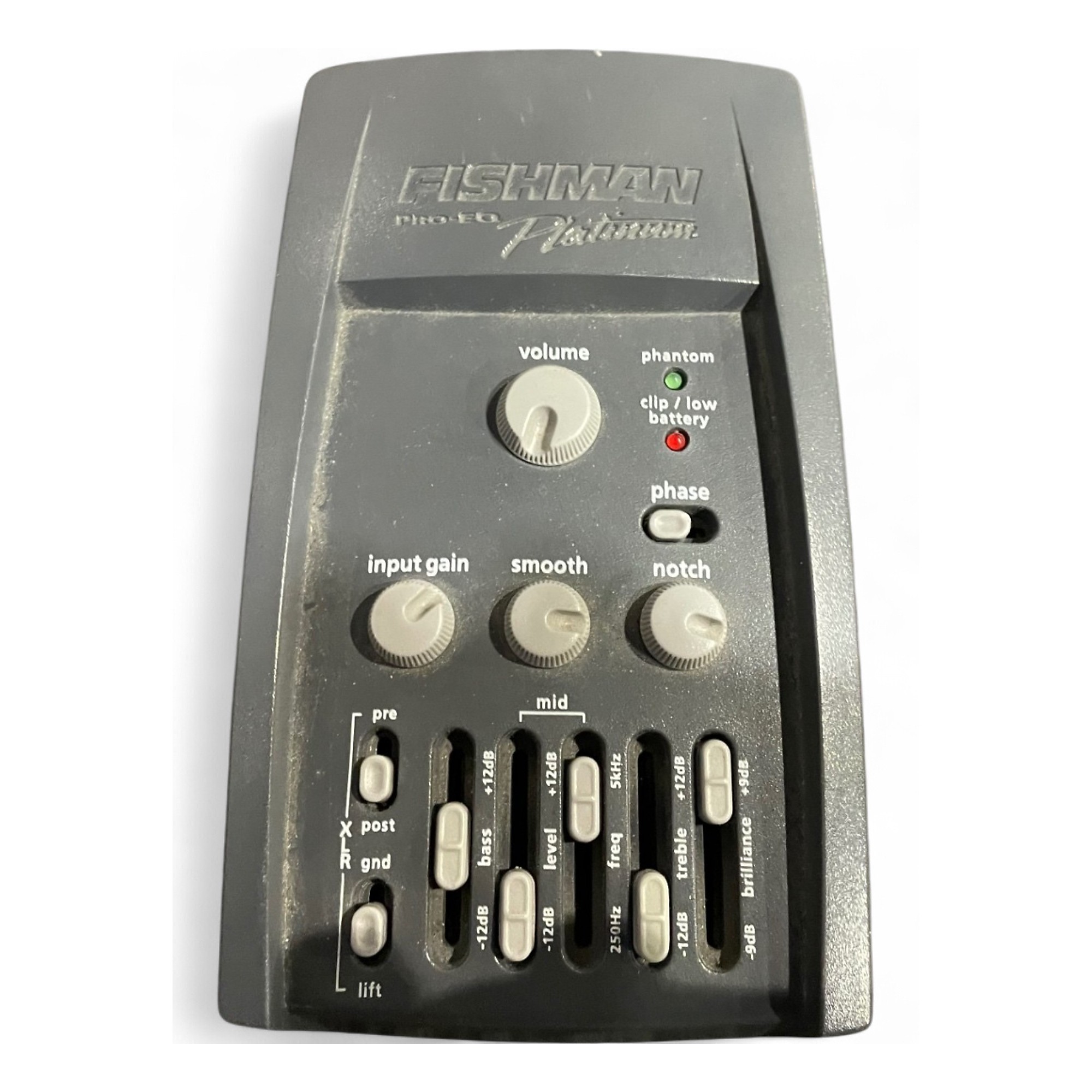 【JUNK】FISHMAN Platinum Pro EQ Platinum Pro-EQ Analog Preamplifier with Tuner, Boost