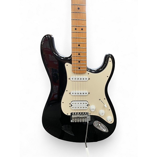 Used Fender Standard Stratocaster Black Solid Body Electric Guitar