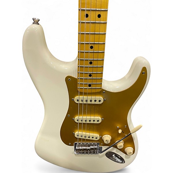 Used 220 339 white gold Solid Body Electric Guitar
