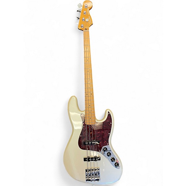 Used 2024 Fender Player Plus Jass Bass Pearl White Electric Bass Guitar