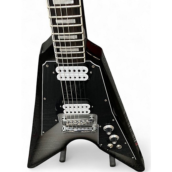 Used Dunable Guitars DE Astroid Black and Silver Solid Body Electric Guitar