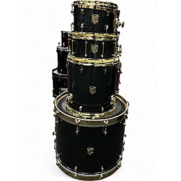 Used SJC Drums 4 Piece CUSTOM KIT COLOR SHIFT SPARKLE Drum Kit