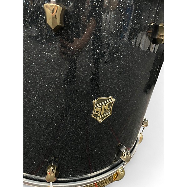 Used SJC Drums 4 Piece CUSTOM KIT COLOR SHIFT SPARKLE Drum Kit