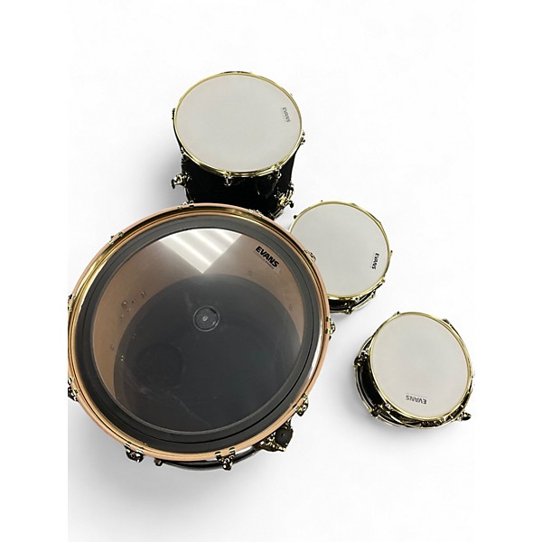 Used SJC Drums 4 Piece CUSTOM KIT COLOR SHIFT SPARKLE Drum Kit