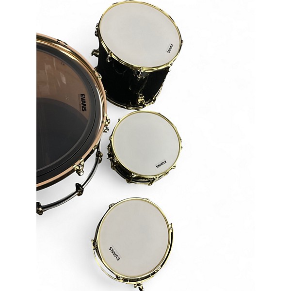 Used SJC Drums 4 Piece CUSTOM KIT COLOR SHIFT SPARKLE Drum Kit