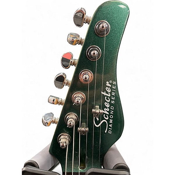 Used Schecter Guitar Research PT Fastback dark emerald green Solid Body Electric Guitar