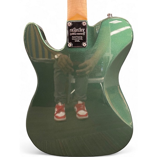 Used Schecter Guitar Research PT Fastback dark emerald green Solid Body Electric Guitar