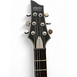 Used Schecter Guitar Research C1 Platinum Trans Black Solid Body Electric Guitar