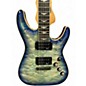 Used Schecter Guitar Research Omen Extreme 6 Ocean Blue Burst Solid Body Electric Guitar