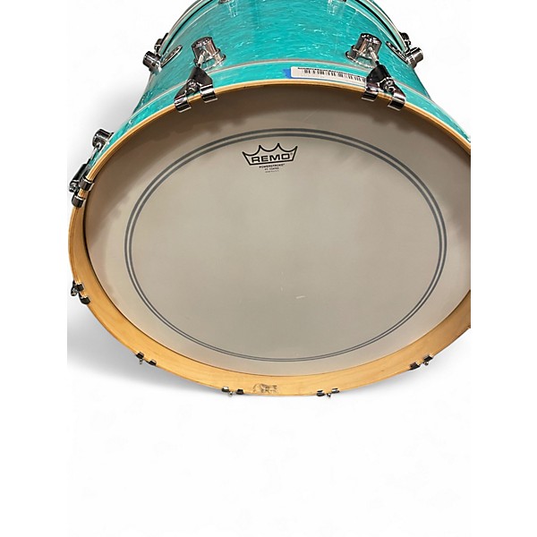 Used DW 3 Piece Performance Series Seafoam Green Drum Kit