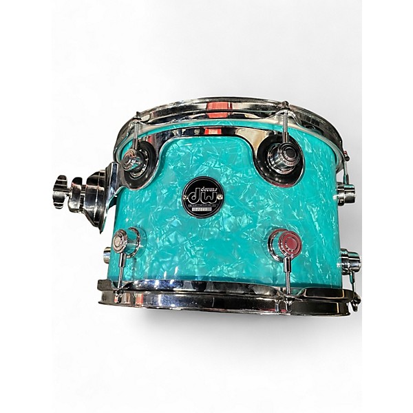 Used DW 3 Piece Performance Series Seafoam Green Drum Kit