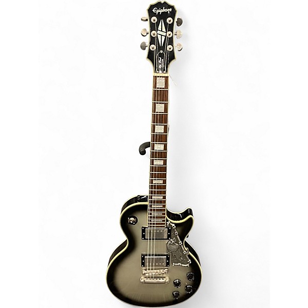Used Epiphone Les Paul Custom Silverburst Solid Body Electric Guitar