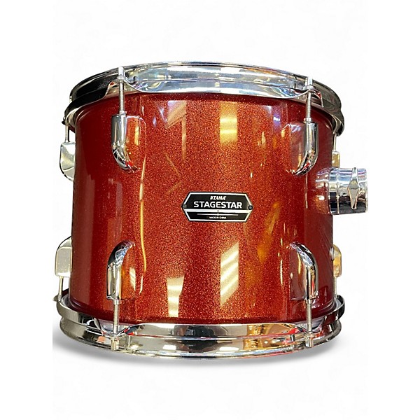 Used TAMA 5 Piece stagestar red sparkle Drum Kit