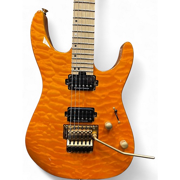 Used Charvel Charvel Pro-Mod DK24 HH FR M QM Electric Guitar Dark Amber DARK AMBER Solid Body Electric Guitar