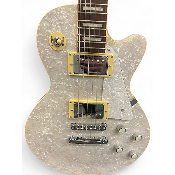 Used Dillion DLP650P White Pearlescent Solid Body Electric Guitar