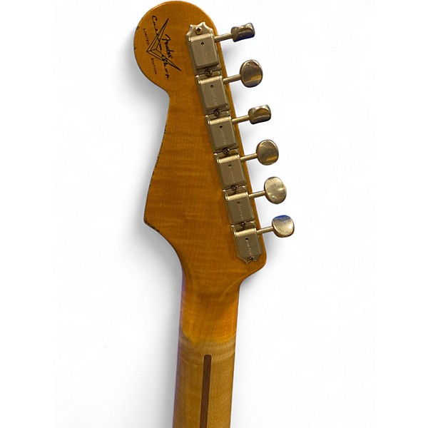 Used Fender Custom Shop LTD Namm '56 Thinline Stratocaster Shell Pink Over Sunburst Hollow Body Electric Guitar