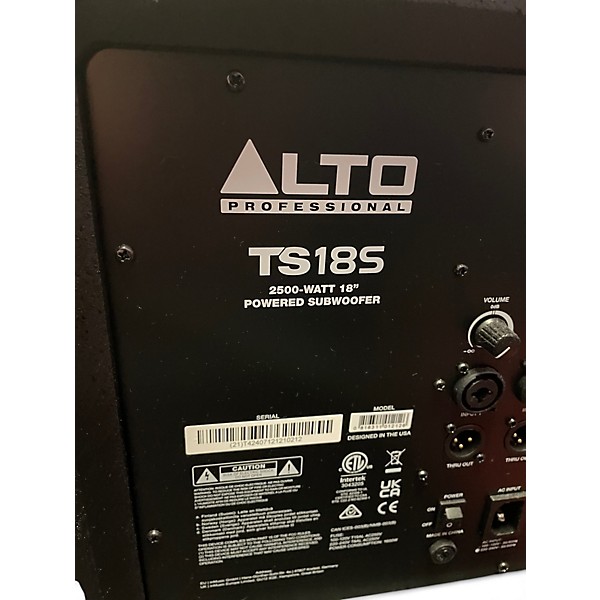 Used Alto TS185 Powered Subwoofer
