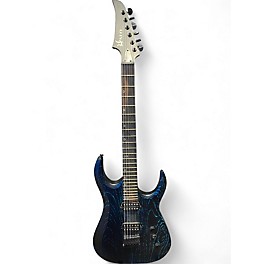 Used Halo MERUS 6 Blue to Black Fade Solid Body Electric Guitar