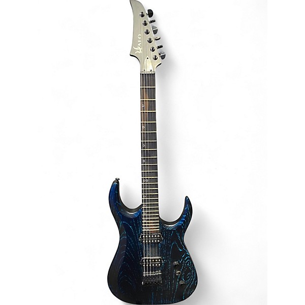 Used Halo MERUS 6 Blue to Black Fade Solid Body Electric Guitar