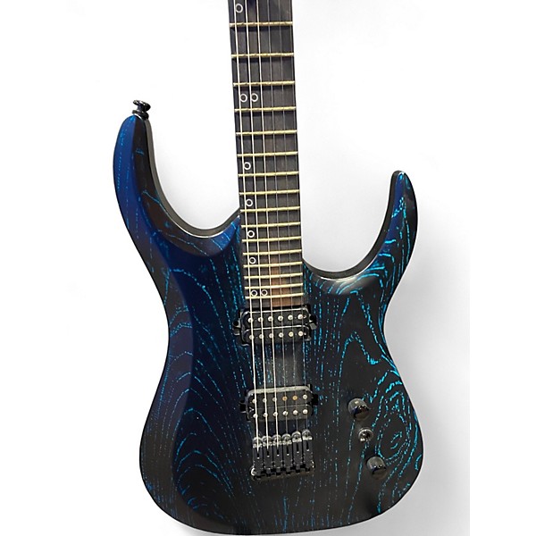 Used Halo MERUS 6 Blue to Black Fade Solid Body Electric Guitar
