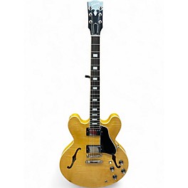 Used 2022 Gibson ES-335 NATURAL FIGURED Hollow Body Electric Guitar