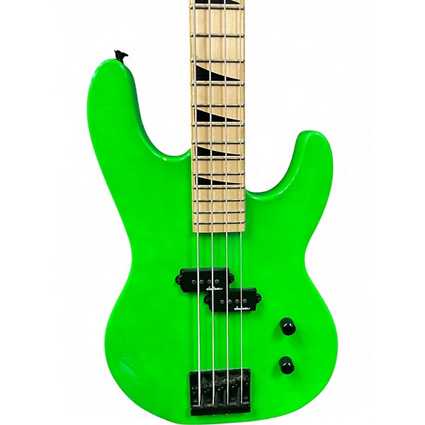 Used Jackson JS1M Neon Green Electric Bass Guitar
