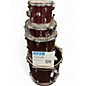 Used Ludwig 4 Piece element evolution Sparkle Red Drum Kit thumbnail