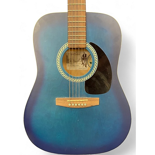 Used Art & Lutherie Wild Cherry Blue Burst Acoustic Guitar