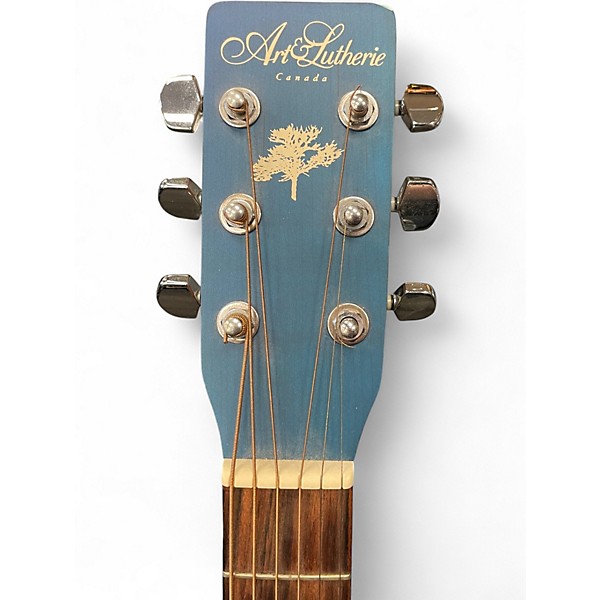 Used Art & Lutherie Wild Cherry Blue Burst Acoustic Guitar