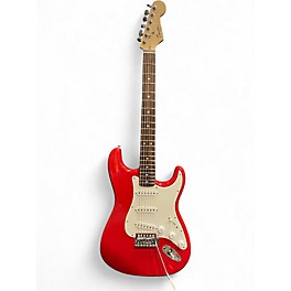 Used Squier Modified Bullet Stratocaster Red Solid Body Electric Guitar