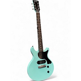 Used Harley Benton DC Junior Teal Solid Body Electric Guitar