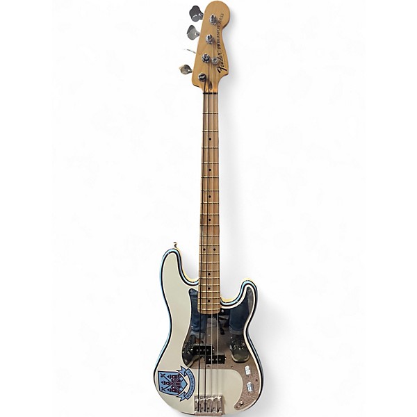 Used Fender Steve Harris Signature Precision Bass Olympic White Electric Bass Guitar