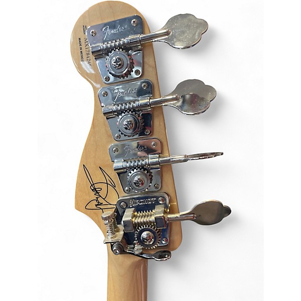 Used Fender Steve Harris Signature Precision Bass Olympic White Electric Bass Guitar