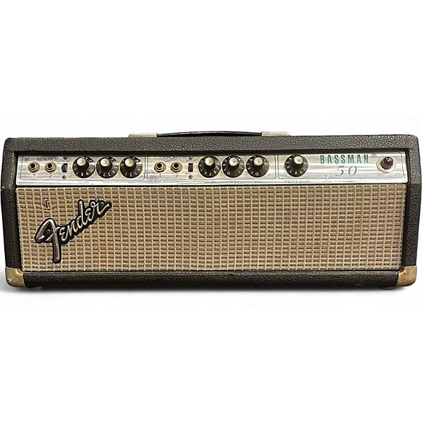 Vintage 1977 Fender BASSMAN 50 Tube Guitar Amp Head