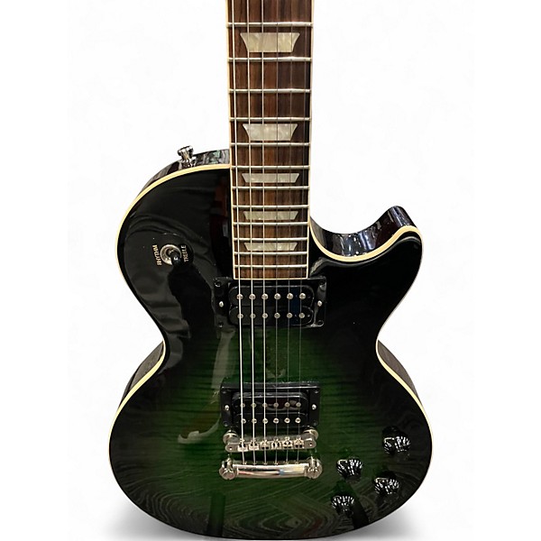Used Gibson Slash Signature Custom Les Paul Anaconda Green Burst Solid Body Electric Guitar