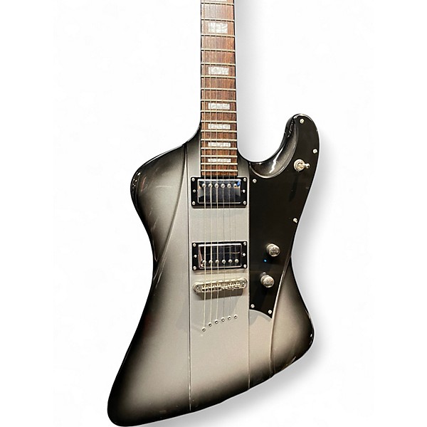 Used DBZ Guitars Diamond Hailfire Black and Silver Solid Body Electric Guitar