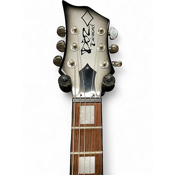 Used DBZ Guitars Diamond Hailfire Black and Silver Solid Body Electric Guitar